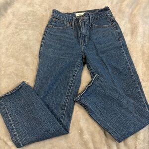 Madewell Women's Straight Leg Blue Jeans